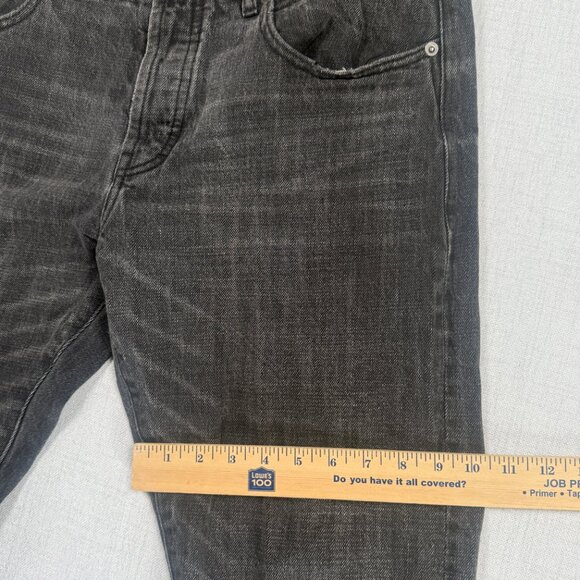 Taylor Stitch Slim Fit Jeans Washed Black Button Fly Medium Rise Denim Size 33 - Picture 6 of 9